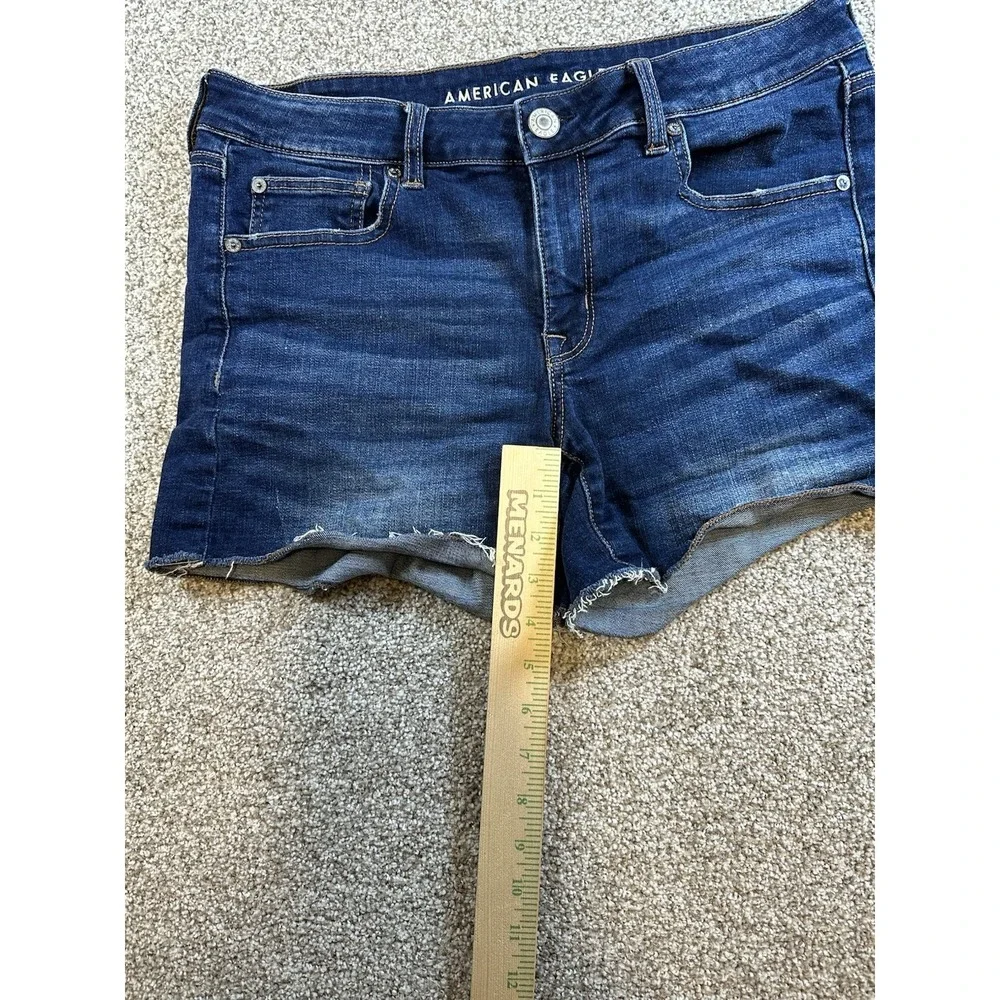 American Eagle Outfitters Hi-Rise Shorties Denim Shorts AEO Women's Size 8/10